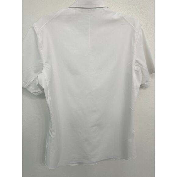 Lululemon Airing Easy Short Sleeve Lightweight Men’s Button Down Shirt White Med - Picture 7 of 11